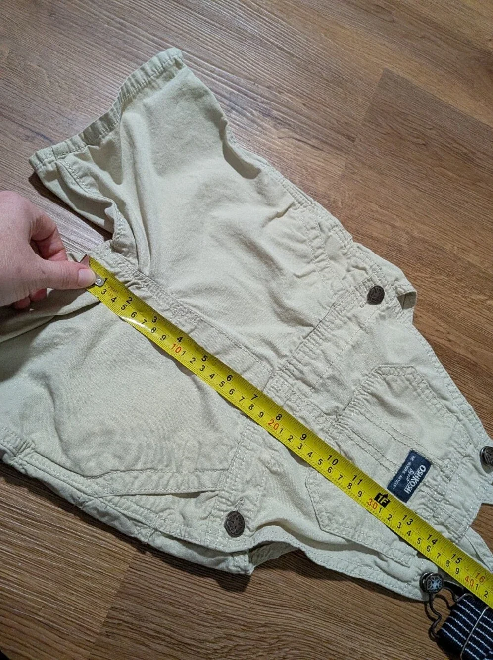 Oshkosh B'Gosh Khaki Vestbak Shortalls 4T